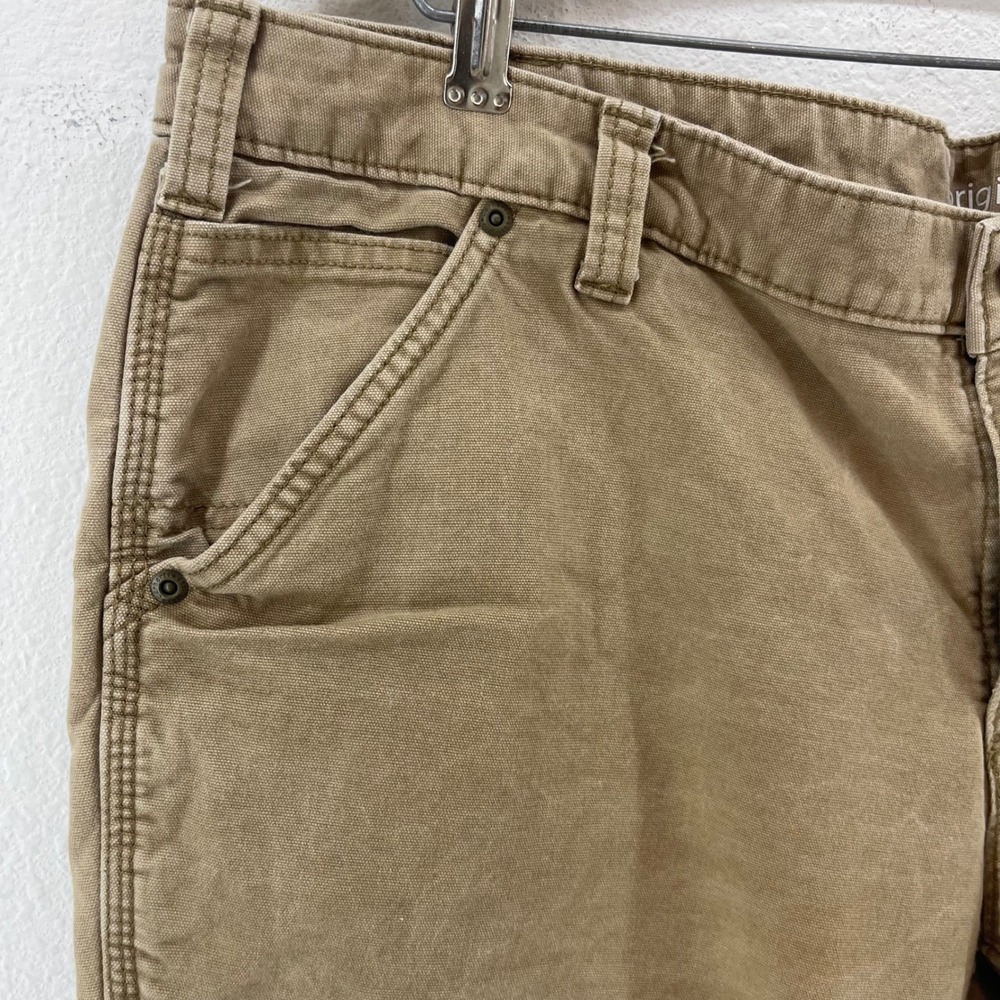 Carhartt Hiking Pants Women 16 Duck Tan Original Fit Gorpcore Granola Girl - Picture 2 of 10